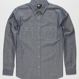RSQ COLLECTIVE MAX CHAMBRAY MENS SHIRT